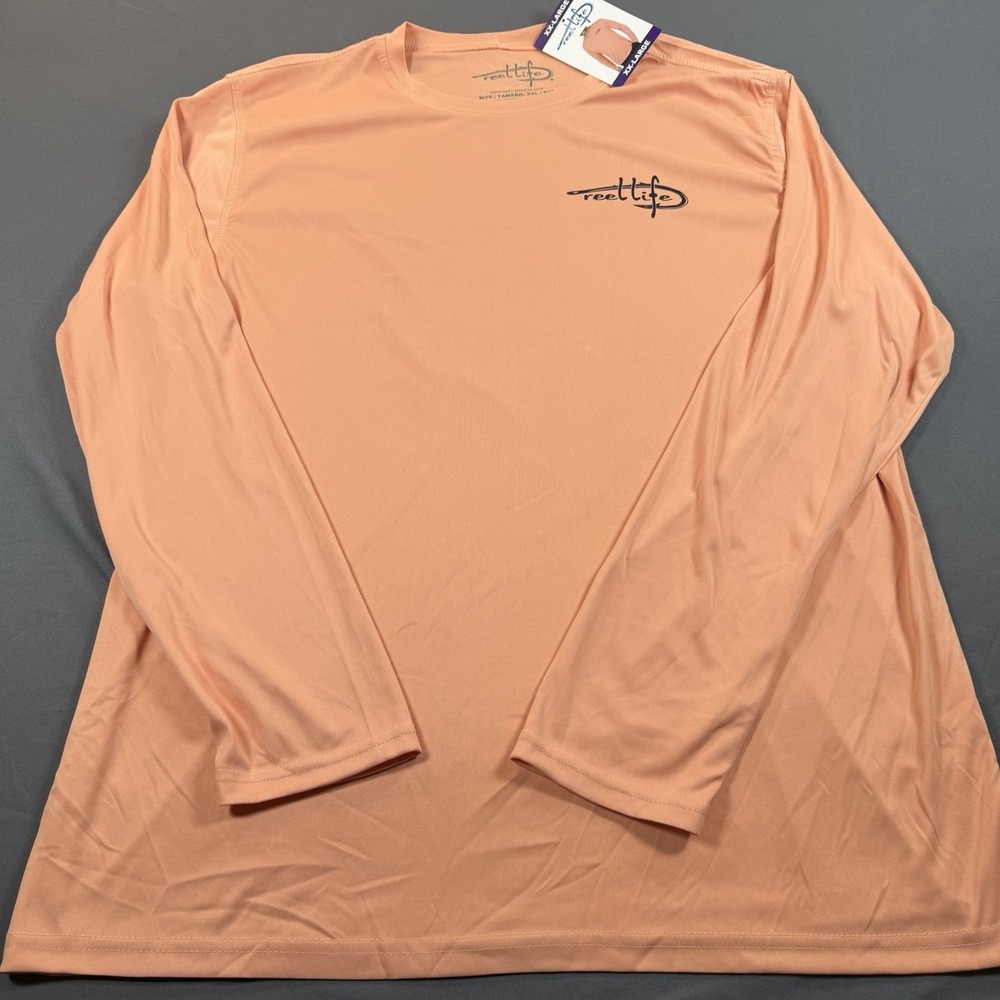 Reel Life Fishing Lightweight Long Sleeve UV T-shirt (Men's Size‎ XXL) NWT